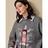INMAN Gray Series Embroidered Pet Sweater