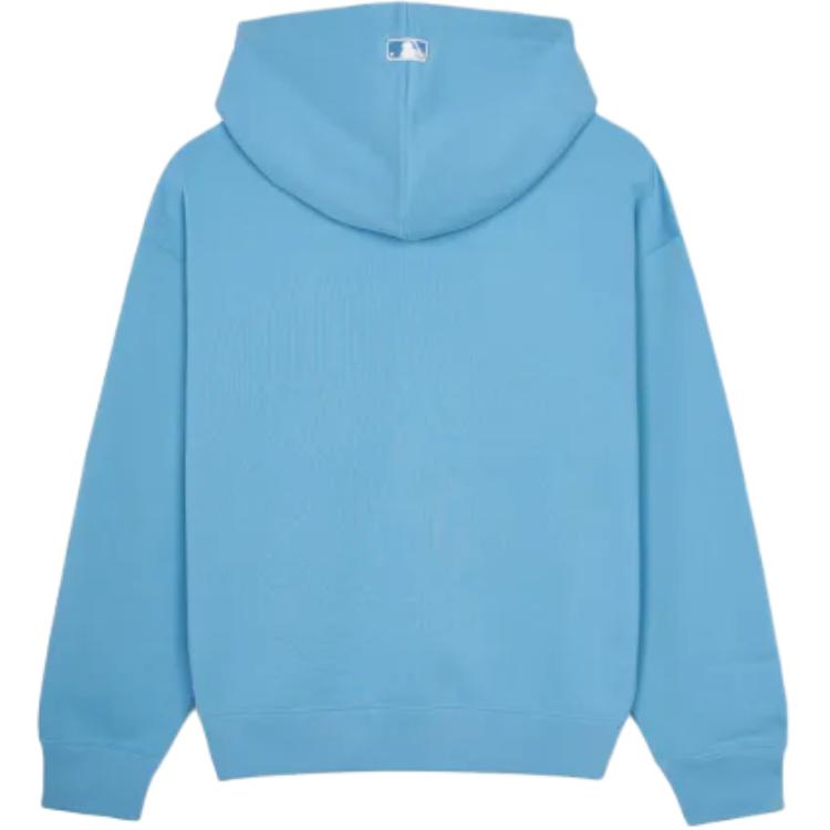 MLB Basic Medium Logo Hood Zip Up Sweatshirt Unisex Blue 3ATRB0144-07BLL