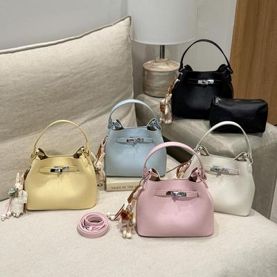 Borsa Secchiello Portatile Versatile - Moda Donna 2026, Sensazione di Lusso, Grande Capacità Borsa a Tracolla/Spalla per il Pendolarismo