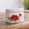 Ceramic tea sealed jar Household moisture-proof storage tank Tea set accessories Cosmetics packaging jar Mask Powder Jar