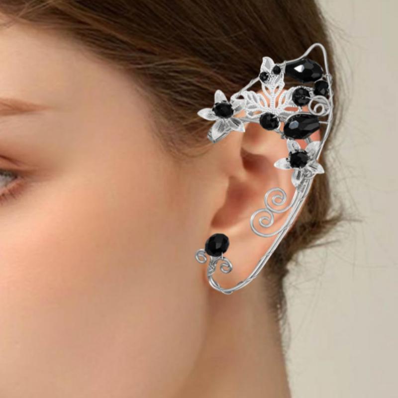 New retro ear hooks without ear holes hot selling European and American exaggerated personalized earrings