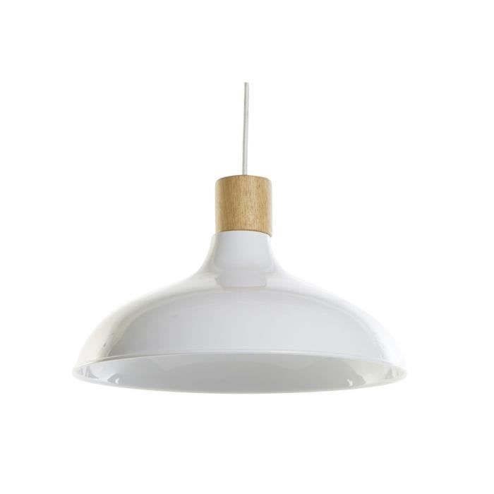 Suspension - Métal - 35,5 x 35,5 x 21 cm - Marron et Blanc - 50 W - Design Urbain