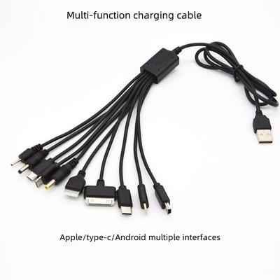 10-in-1 Multi-Interface Charging Cable, 1-Meter with Type-C Port