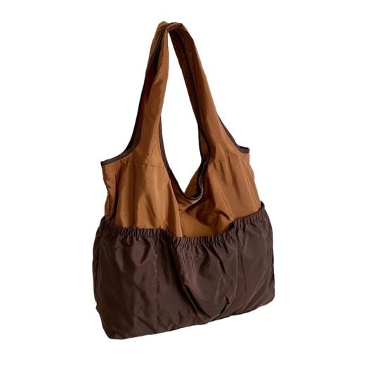 Faltbare Tasche Große Kapazität Faltbare Umhängetasche mit Reißverschluss und Innentasche Design Pendler-Tragetasche für den täglichen Gebrauch