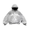 Herren Übergroßes Kapuzensweatshirt Mit 3D-Göttinnen-Print Locker Geschnitten Lässiger Langarm-Pullover
