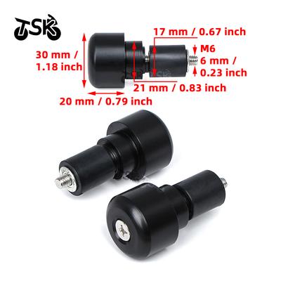7/8" 22mm Handle Bar Ends Grips Heavy Weight Vibration Reducing Grip Plugs For Honda CB400 CBR600RR F5 Motorcycle Accessories
