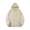 Unisex Comfortable Loose Fit Solid Color Hooded Sweatshirt