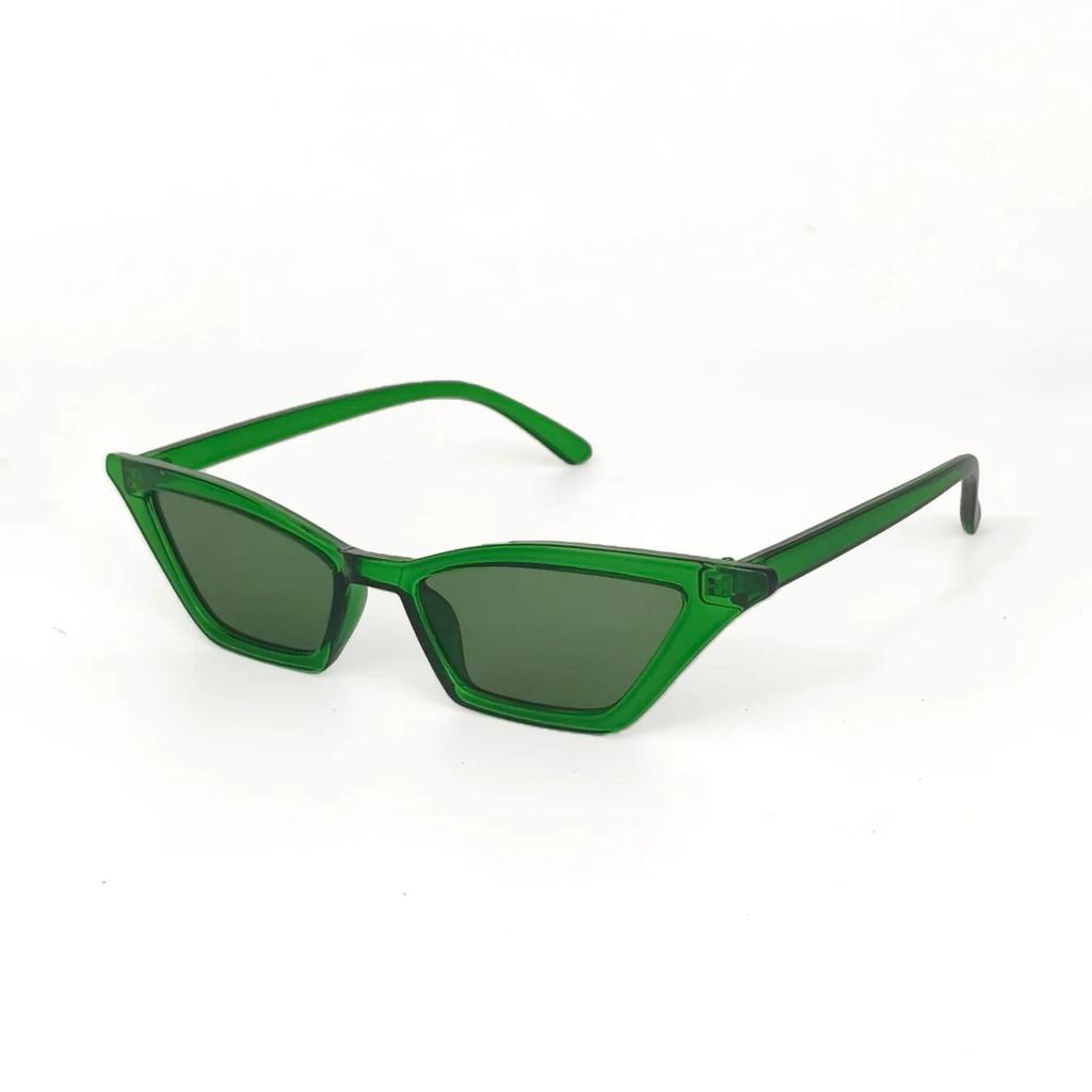 10pcs Women's Red and Green Cat Eye Small Frame Glasses Combination Y2k Christmas Glasses Party Essential Accessories