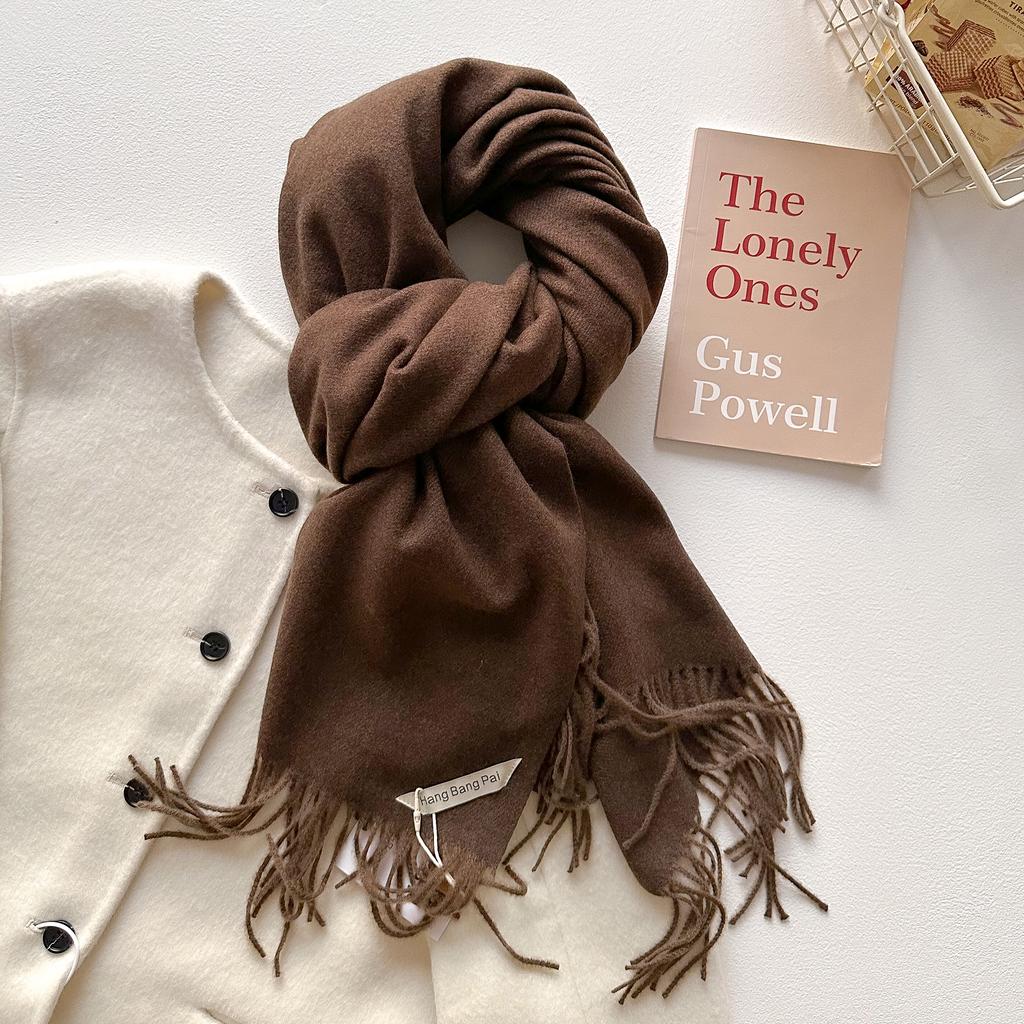 Solid Scarf Women'S Fashion Cashmere Soft Winter Warm Scarf Women'S Long Scarf Shawl Wrap Scarf Farah