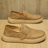 Men's Lightweight Textured Buckle Loafers - Trendy Fashion