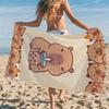 Süßes Capybara Strandtuch Schnelltrocknend Klein bis Groß Handtuch für Strand Pool Sport Yoga Fitnessstudio Zuhause Handtuch Geschenk für Freunde Sandfrei