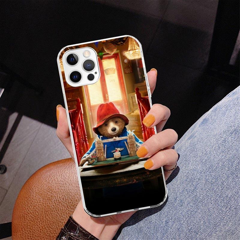 

Cute P-PaddingtonS Bear Phone Case For iPhone 13 12 Mini 11 Pro Max XS XR X SE 7 8 Plus 5S 5 6S 6 Gift Print Cover Fundas iPhone 13 Pro Max