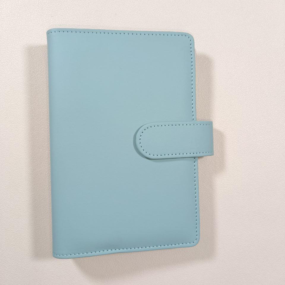 A4 A5 A6 Budget Binder File Holder Loose Leaf PU Leather Notebook Budget Binder with Prong Rings for Students Journal Business