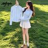 MJ STYLE Women's Half-Zip Quick-Dry Long Sleeve T-Shirt