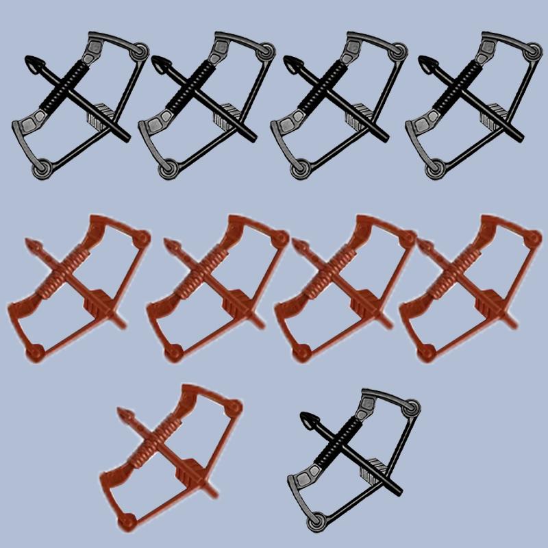 Mittelalterliche Bausteine Waffen Figur Soldat Zubehör Bogen Speer Armbrust Axt Helm Schulterrüstung Baustein Geschenk Spielzeug DIY X011