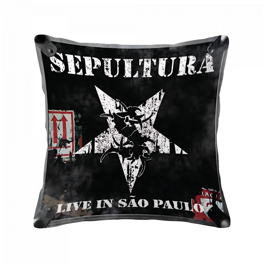 S-Sepulturas Heavy Rock Band Pillowcase Decorative Cushion Covers For Living Room Cushions Personalized Gifts Cover Pillow Anime