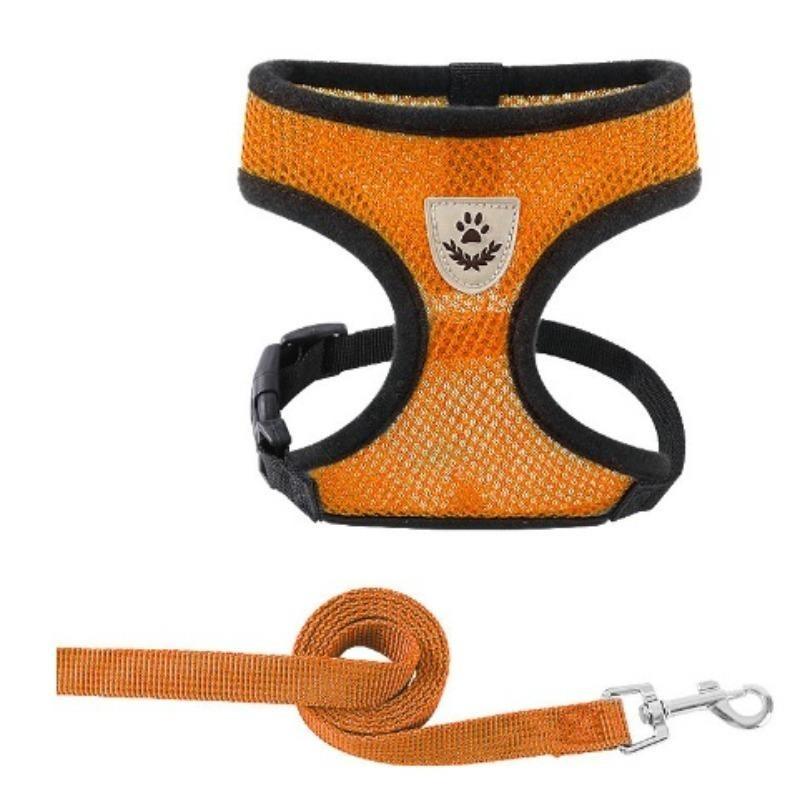 Pet Leash, Vest Style, Dog and Cat Chest and Back Straps, Small Dog Reflective Leash and Dog Chain Supplies