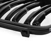Pair Double Slat Car Front Kidney Grille For BMW X1 E84 2009-2015 Kidney Grill Gloss Black Dual Slat Auto Grill Accessories