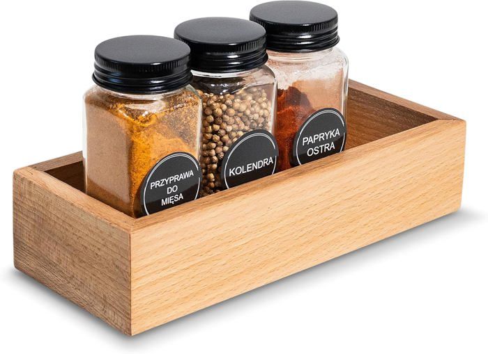 Plateau De Rangement - Creative Deco - Bois De Hêtre - 22 X 9 X 5 Cm - Organisateur - Durable