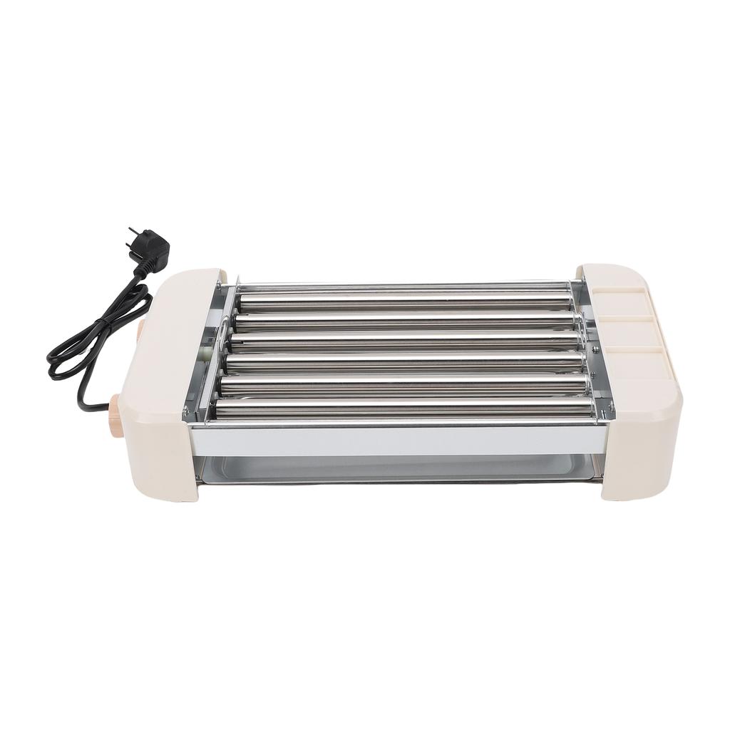 Elektrický Hot Dog váleček 550W Plně automatický Teplotní Multifunkční 6 trubkový Gril na klobásy Vařič Stroj
