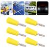 20pcs Banana Plug 4mmCelsius0.16in Low   Signal Loss Stable Current Compact Convenient Electrical Connector