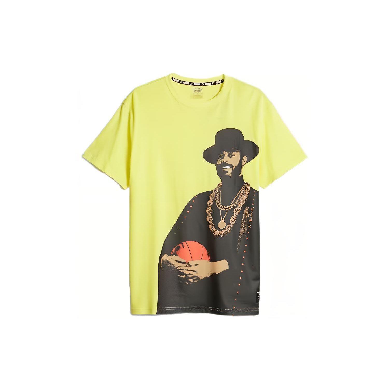 

Puma Футболка с рисунком Franchise Basketball, мужская, желтая 622029-01 M