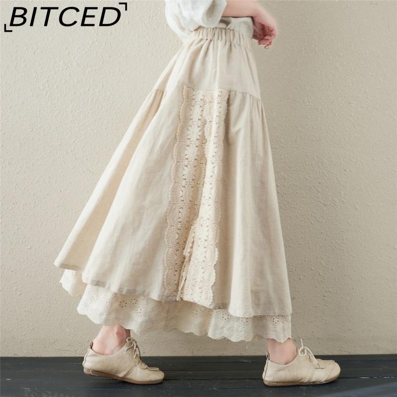 BITCED Damenmode Lässig Sommer Frühling Rock