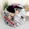Comics, Mafalda Themed Automatic Opening and Closing Umbrella, Compact Travel Umbrella, Lightweight and Portable, Suitable for Beach Commuti