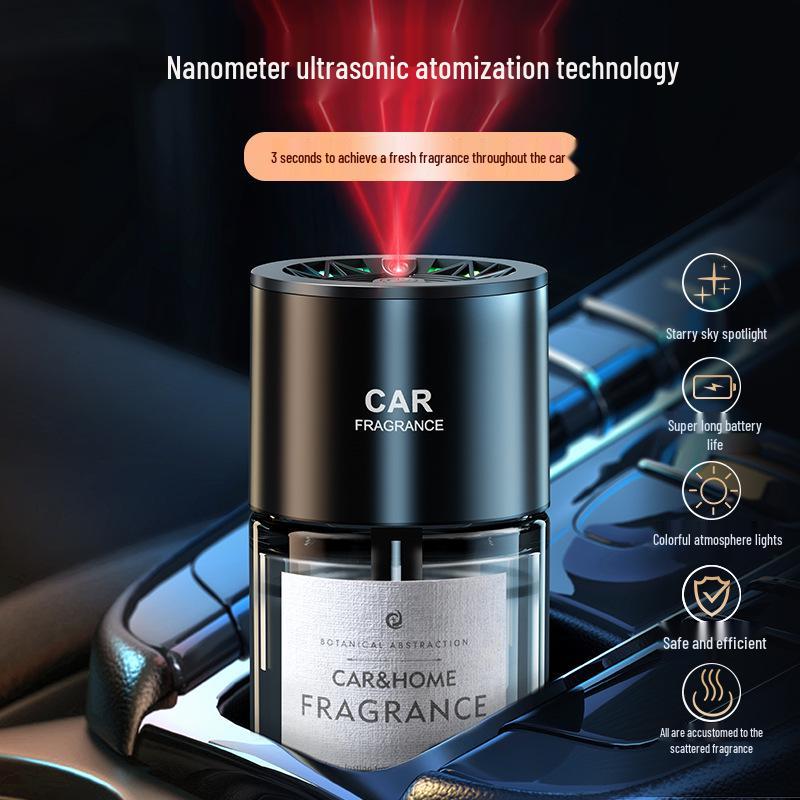 Light-Chasing Aroma Diffuser: Starry Sky Car Perfume, Smart Spray Humidifier, Automatic Interior Fragrance Generator