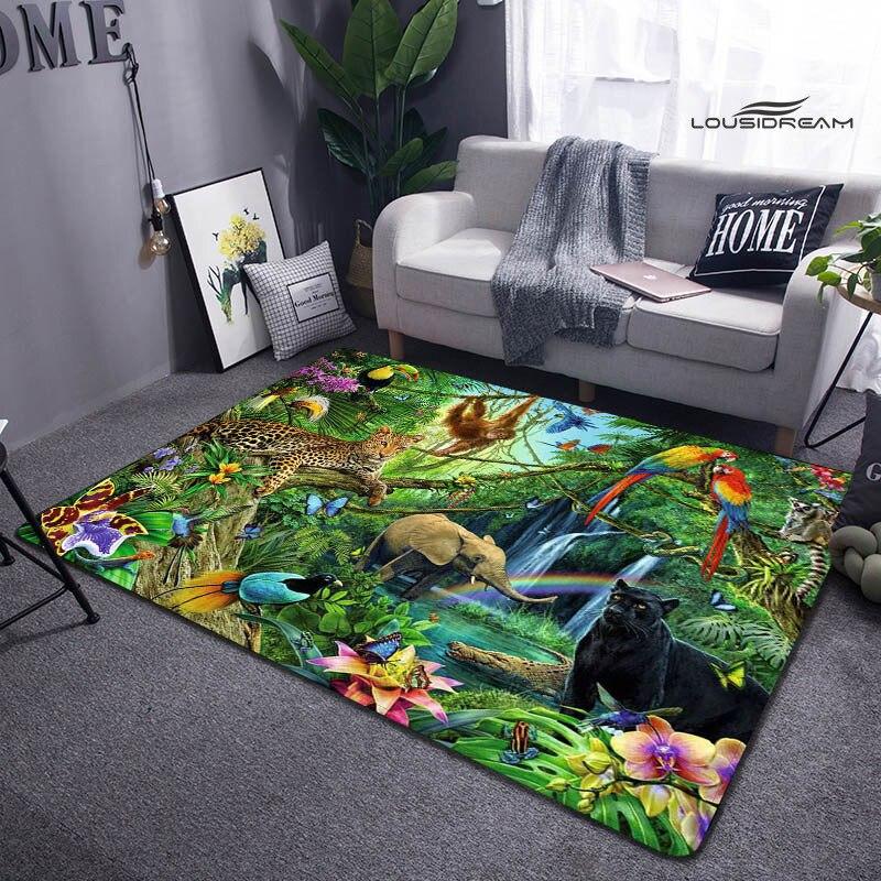 Covor cu imprimeu animal 3D Covor camera de joaca pentru copii camera de zi dormitor covor anti-alunecare obiecte de fotografiat cadou cadou de zi de nastere