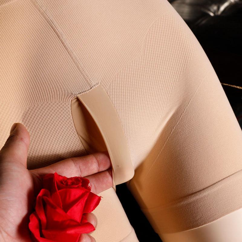 Men's Velvet Pantyhose Underwear Sexy Belt Set 12 Large Size 100kg Seamless Pantyhose Boxer Briefs