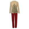 Christmas Prints Family Matching Long Sleeve Tops+Pants Set Family Matching Sets