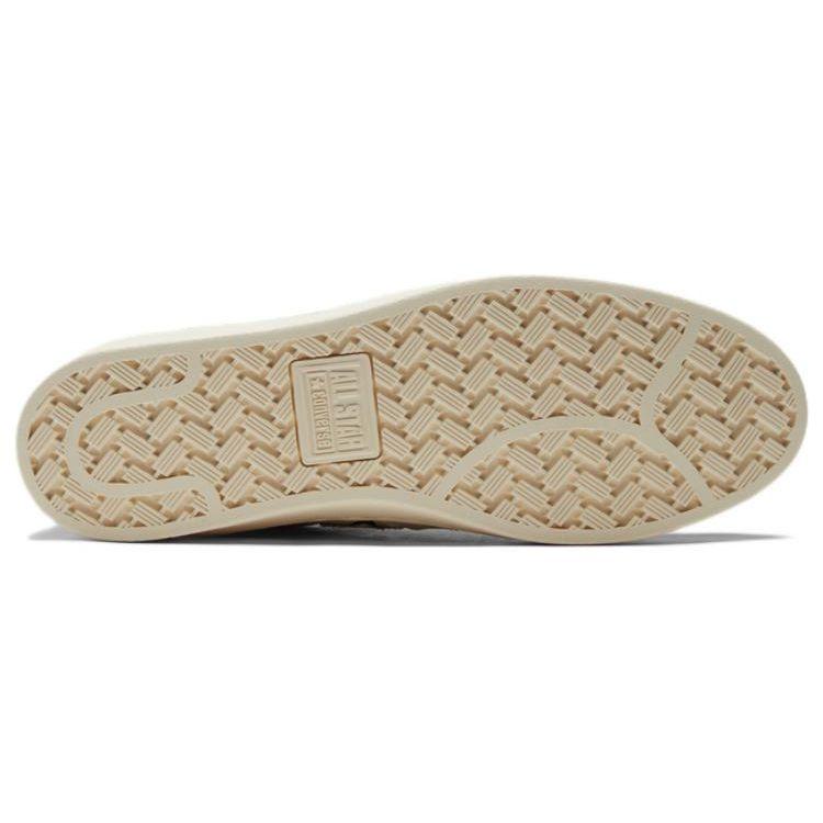 Converse Joshua Vides x Pro Leather Made in Studio Unisex Sneakers Cream Natural-Ivory Black A00713C