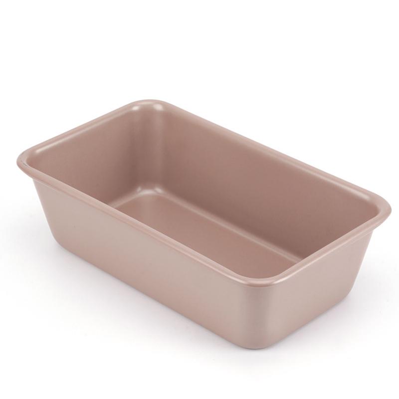 1PC 0.8mm Thickness 9 Inch Heavy Duty Carbon Steel Loaf Pan Nonstick Coating Rectangular Silver Durable Bakeware for Bread