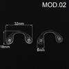 10pcs U Shape Silicone Conjoined Eyeglass Soft Nose Pads for Glasses Anti-Slip Insert Nose Pad