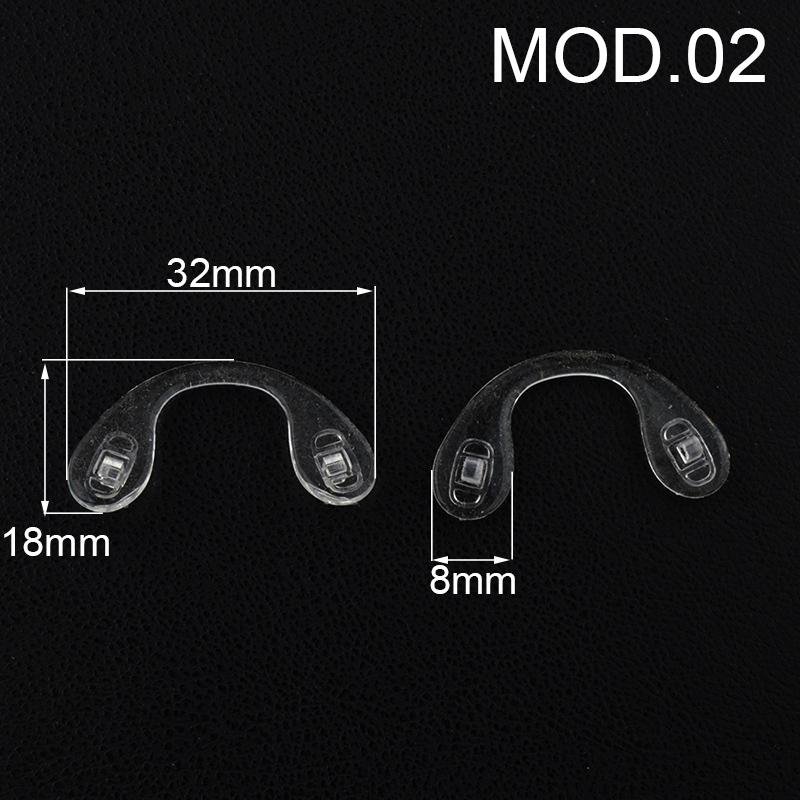 10pcs U Shape Silicone Conjoined Eyeglass Soft Nose Pads for Glasses Anti-Slip Insert Nose Pad
