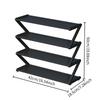 1pc 4-Tier Z-Shaped Shoe Rack - Easy Assembly Multi-Purpose Floor Standing Organizer for Home, Dorm, Entryway - Shoe Storage Organizer