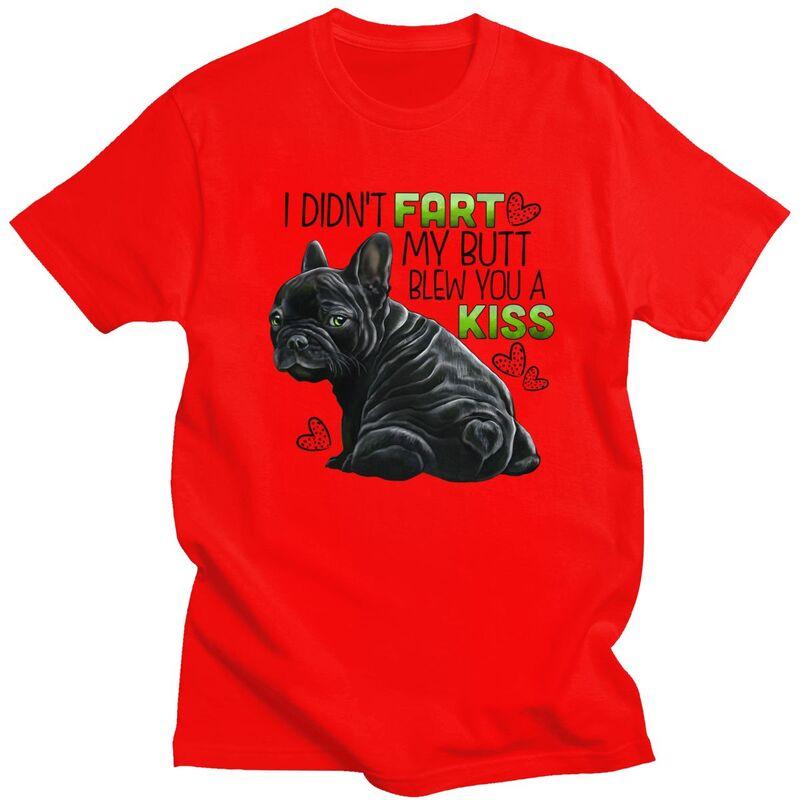 Custom Classic Black Frenchie French Bulldog T Shirts Unisex T-shirt Casual Tee 100% Cotton Oversized Tshirts Merch