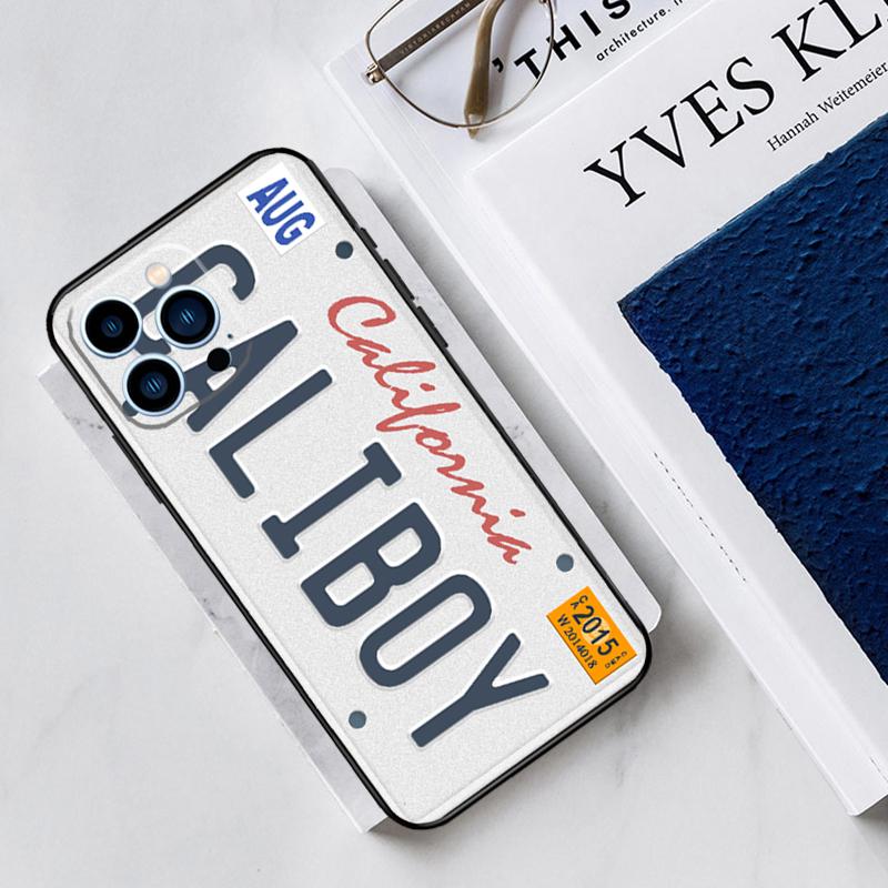 Retro License Plate Number Phone Case For iPhone 13 11 12 14 15 16 Pro Max 7 8 Plus X XS XR 12 13 Mini Bumper Cover