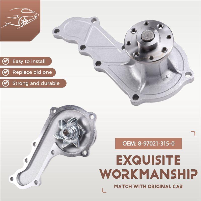 For Isuzu 4FE1 4FA1 Engine Water Pump- New 8-97021-315-0 Replacement Part For Forklift Loader Tractor 5-13610-202-0