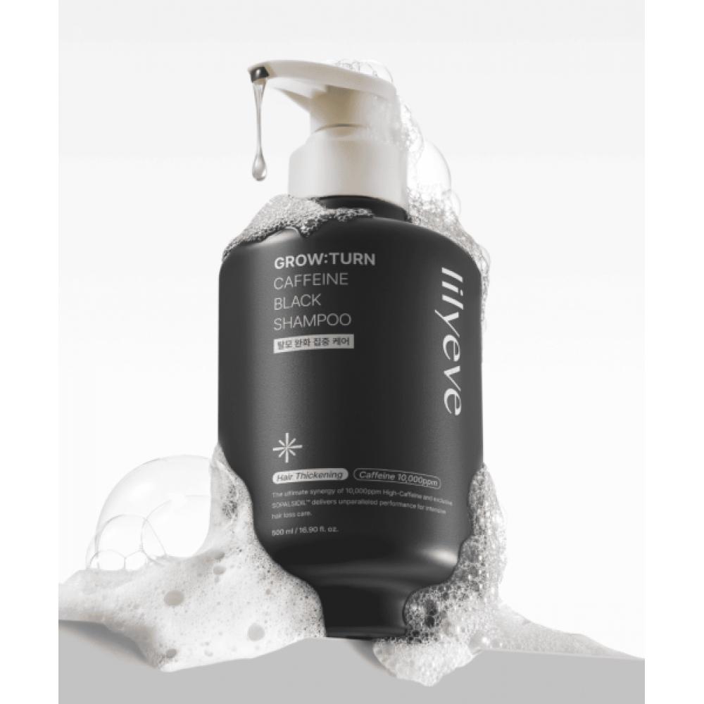 Lilyeve Growton Caffeine Black Shampoo 500ml 2