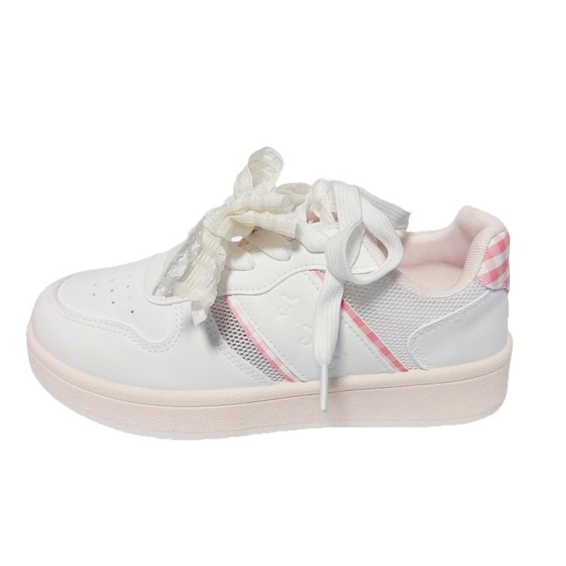 2025 summer Korean dopamine platform bread shoes new versatile breathable school style casual skateboard shoes children