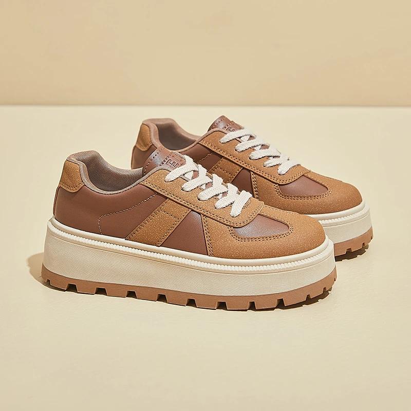 Fashion Shallow Flats Platform Women Sneakers Winter New 2025 Trend Fashion Women Shoes Outdoor Comfort Casual Non Slip Walking Boots