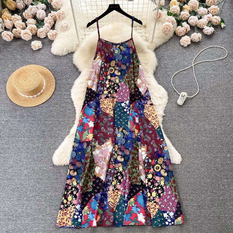 

Lazy Summer Clothing New Arrival Casual Fashion Suspenders Dress Image color L