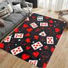 Playing Cards & Heart Pattern Suitable As a Non-slip Mat for the Living Room or Bedroom Sofa