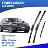 LHD Front Rear Windshield Wiper Blades For BMW 1 Series E87 F20 F40 2004 - 2024 Windscreen Window Accessories  2010 2018 2016