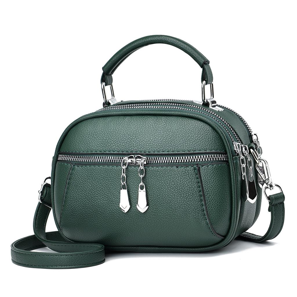 New small handbag simple shoulder bag small round bag casual women's bag mother bag