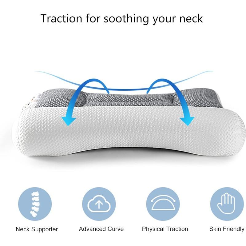 Nackenkissen zur Linderung von Nackenschmerzen, atmungsaktives orthopädisches ergonomisches Kissen, Nackenstützkissen zum Schlafen