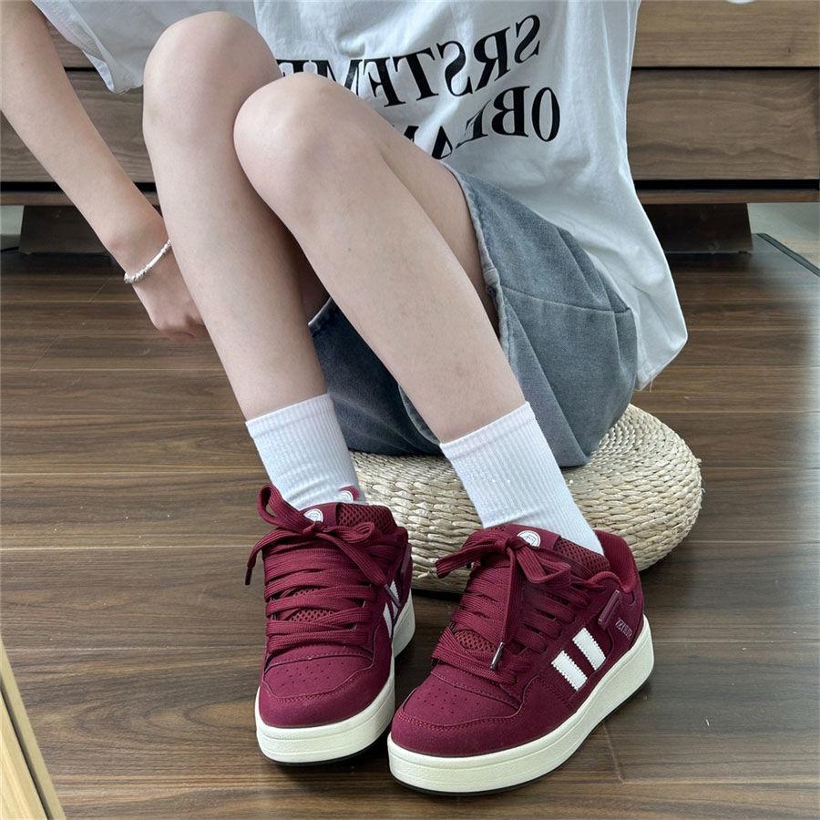 Niche whiteboard shoes women's soft platform summer new versatile sports leisure breathable