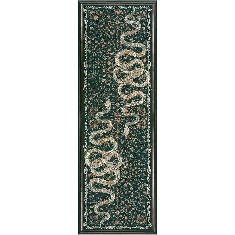 

Ковровая дорожка для прихожей Черный длинный ковер Коридор Машинная стирка Спальня Кухня Напольный коврик Элегантные ковры для украшения дома 50x160cm